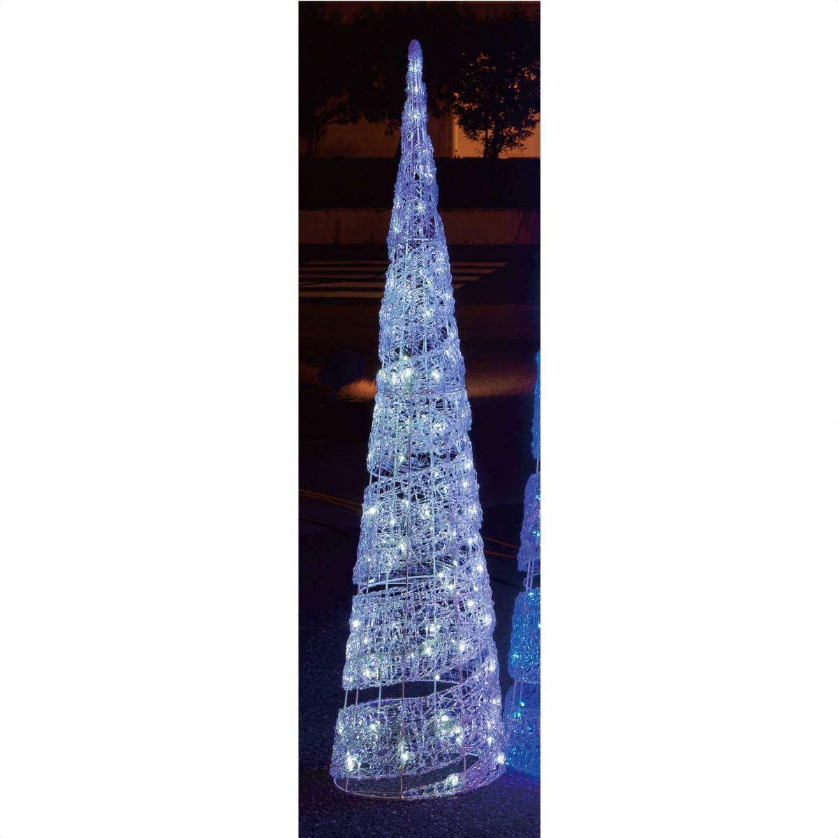 LEDスパイラルツリー H150cm クリスマスイルミネーション 屋外使用可