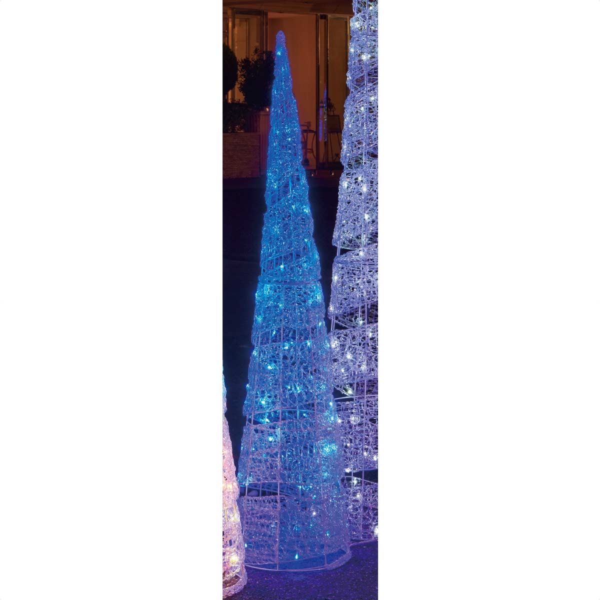 LEDスパイラルツリー H150cm クリスマスイルミネーション 屋外使用可