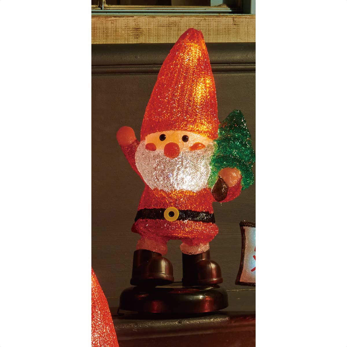 可愛いサンタクロース サンタ モチーフライト高さ47cm クリスマス LED