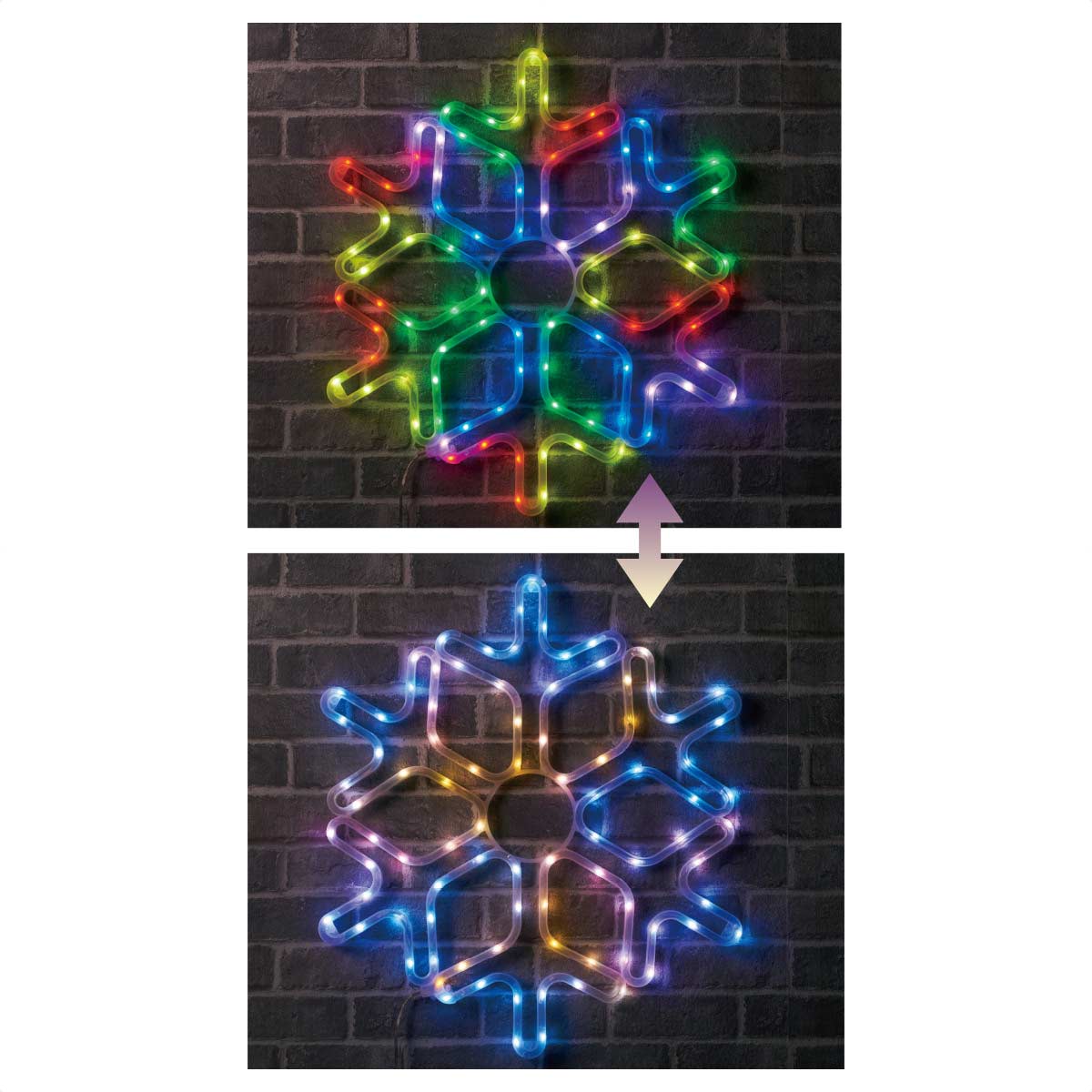 58cm】LEDモチーフライト スノーフレイク クリスマスイルミネーション 屋外使用可 スノーフレイク【通販】ストア・エキスプレス