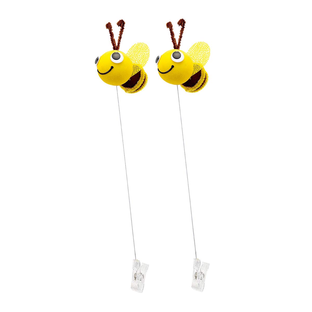 モチーフクリップ2本 みつばち