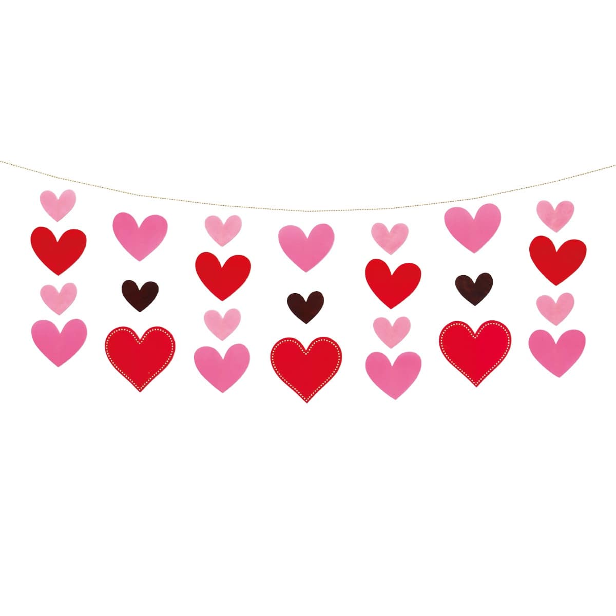 バレンタインハートガーランド幅160cm