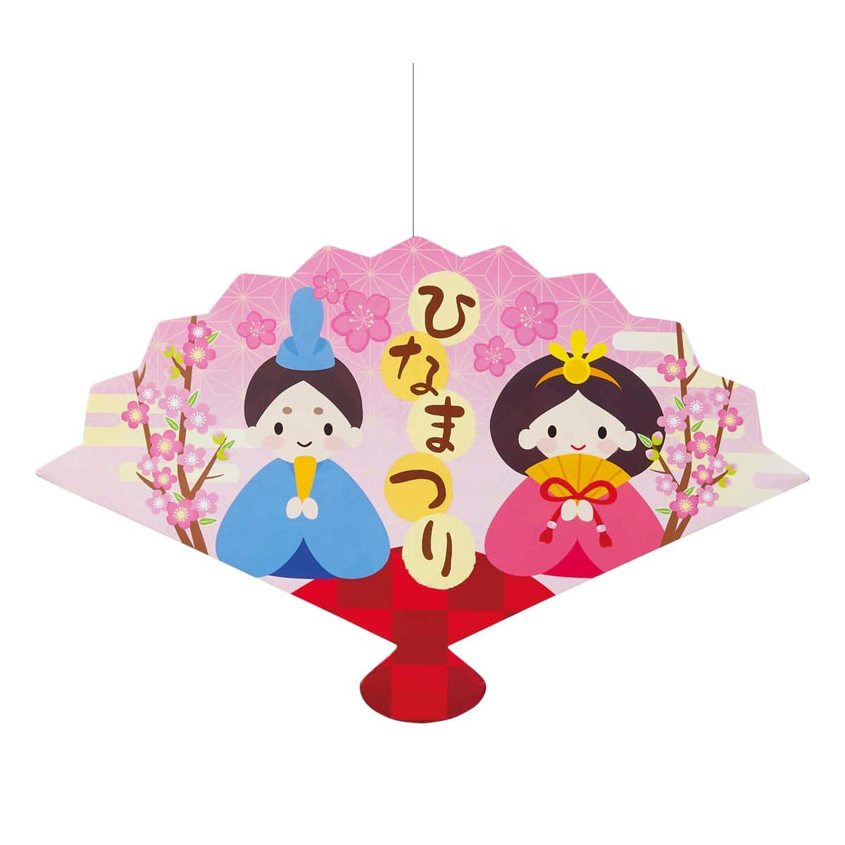 3個 扇ハンギング(ひな祭り)