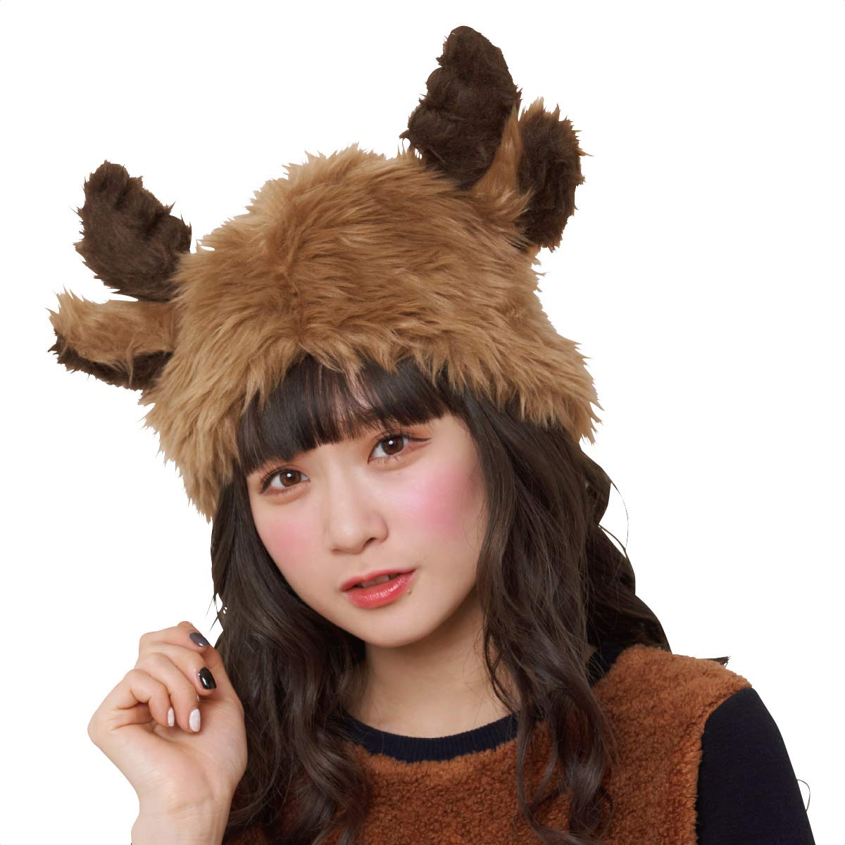 ふわっとトナカイハット 帽子