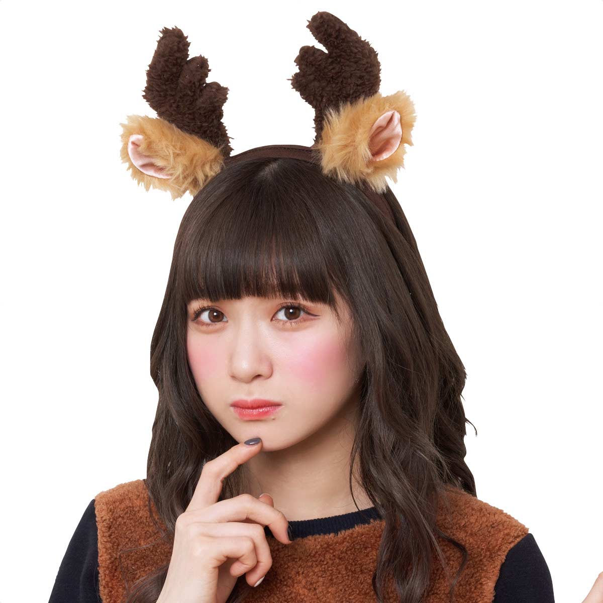 ふわふわトナカイカチューシャ