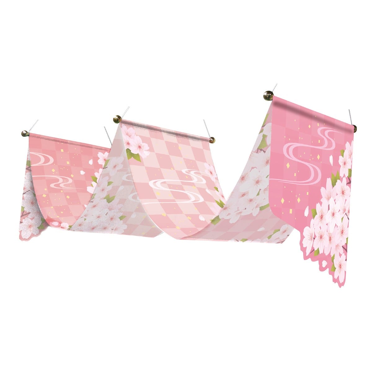 和桜ウェーブペナント［ストエキオリジナル］