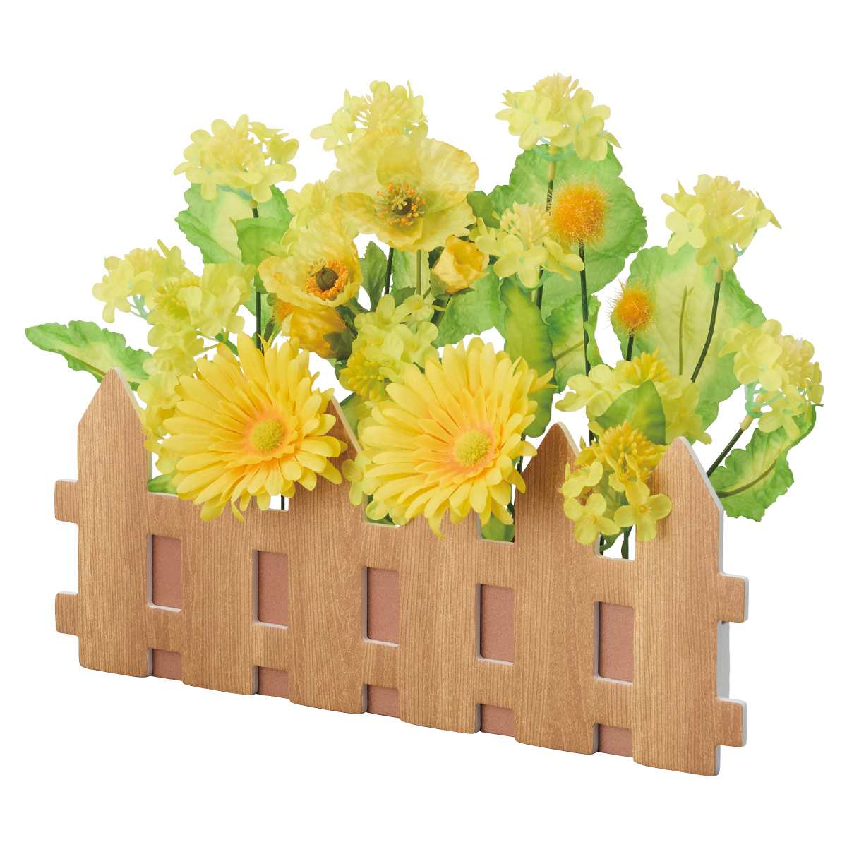 菜の花ミックス垣根アレンジ