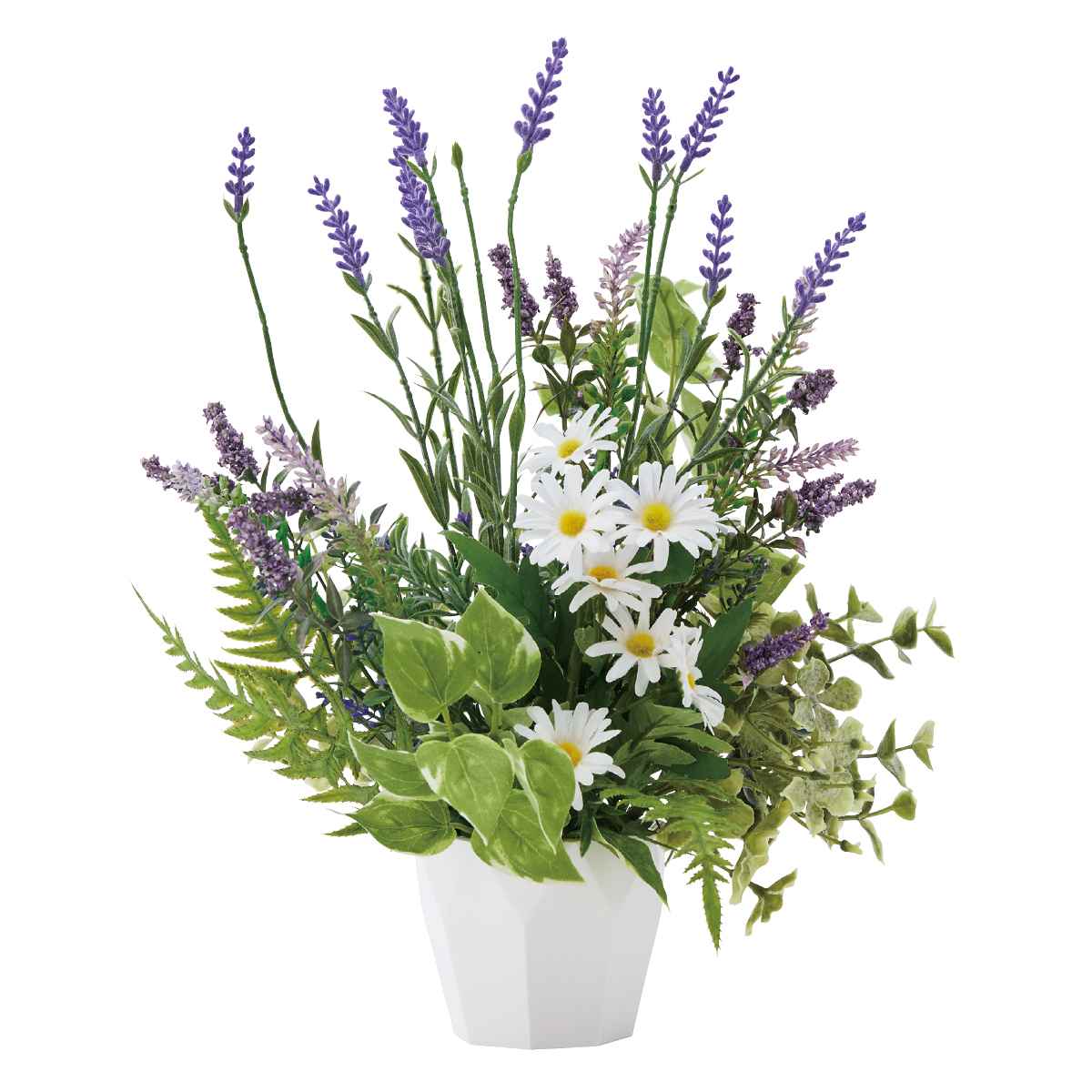 ラベンダー造花アレンジ 高さ36cm
