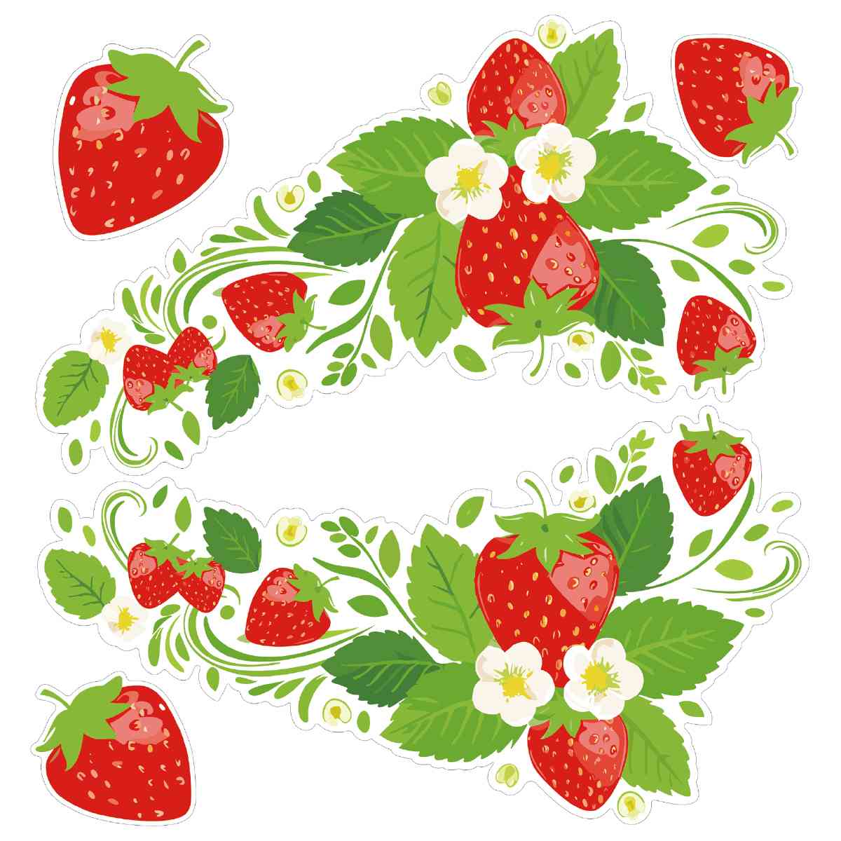 ウインドウシール いちご