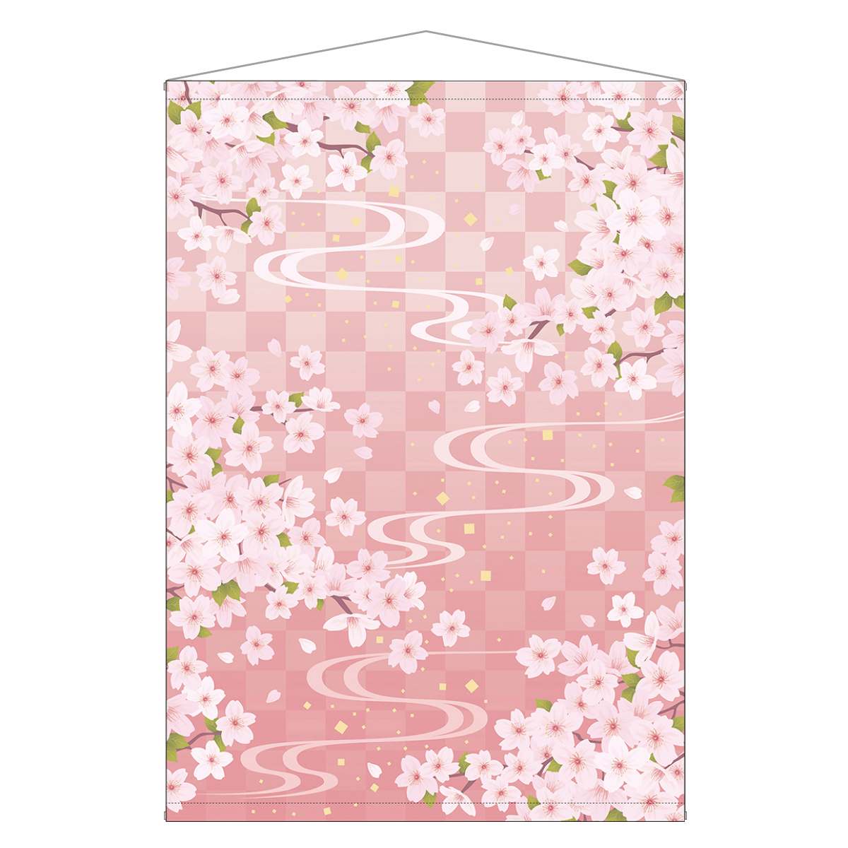 ビッグタペストリー さくら140×200cm【防炎加工】