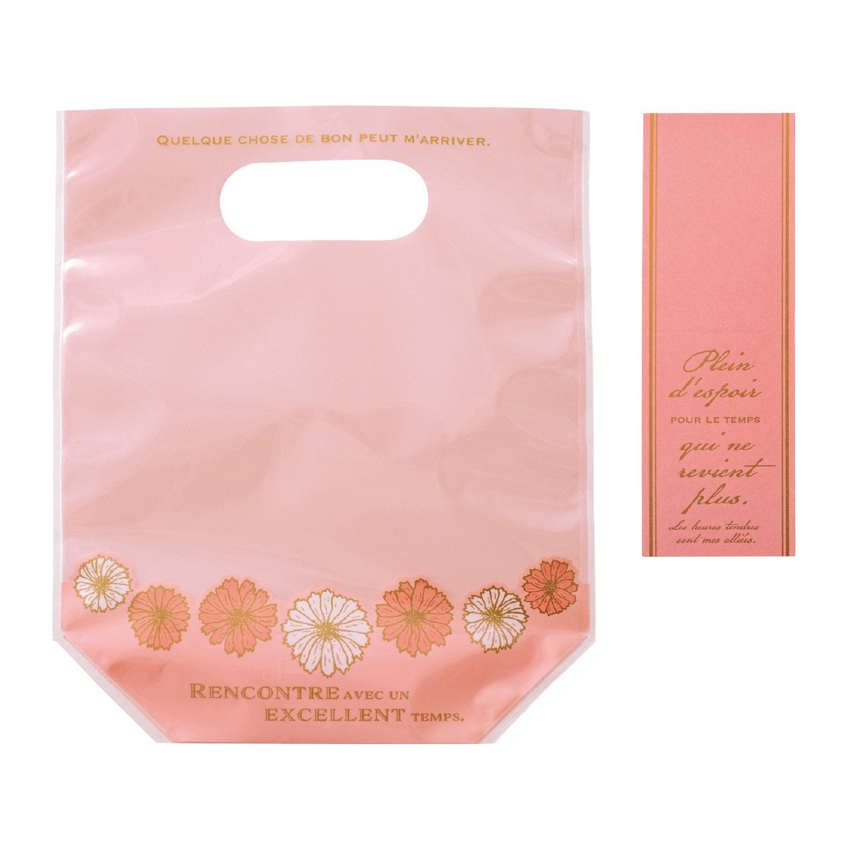 (2)ピンク 17[10]×20×底マチ7cm