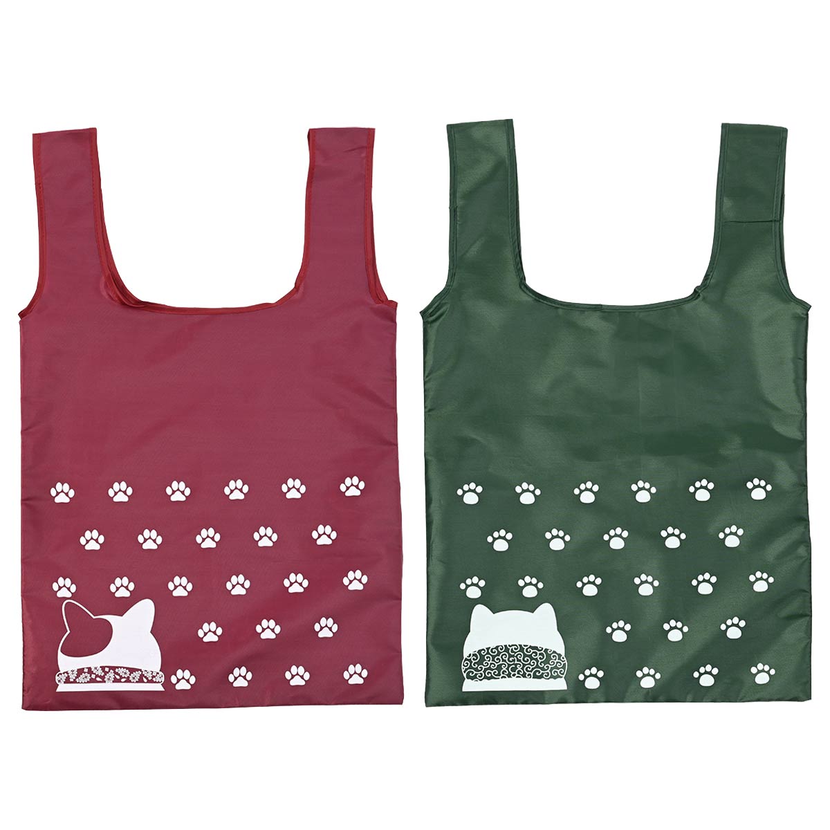 80個 わんにゃんエコバッグ(ポーチ付き)