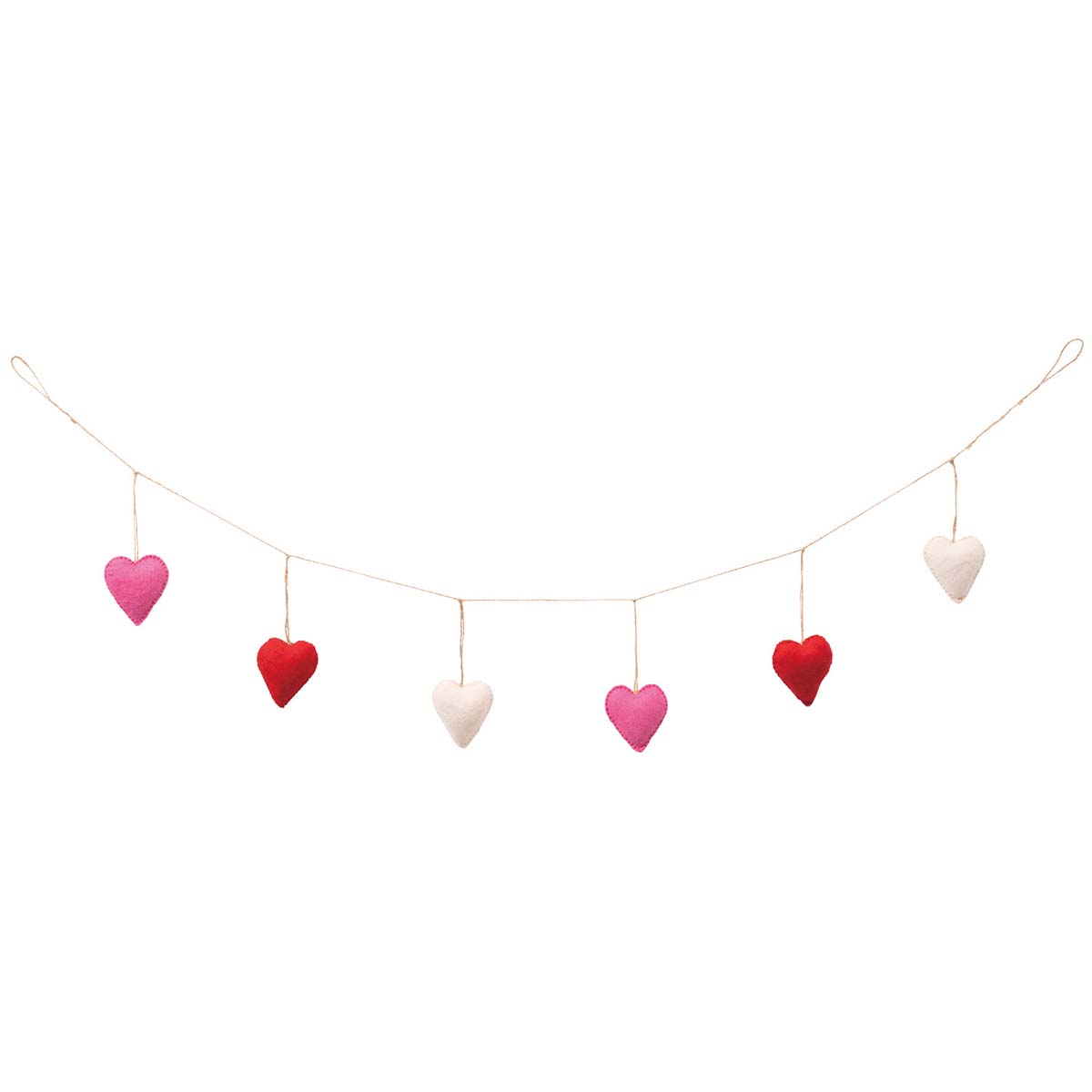 ウールハート バレンタインガーランド120cm