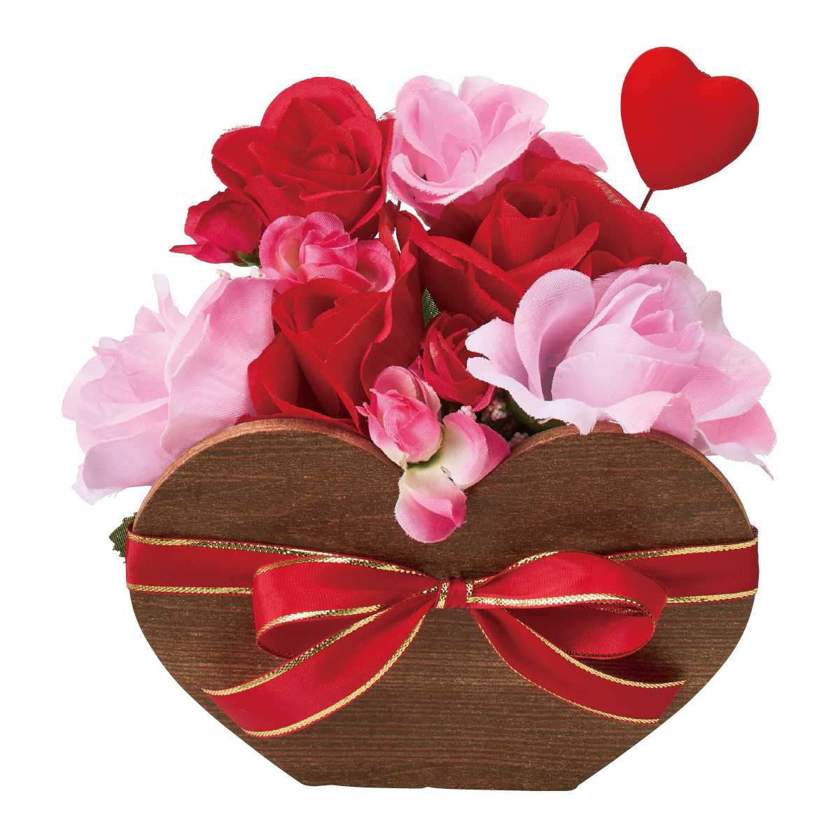 バレンタインハートボックスポット 高さ20cm