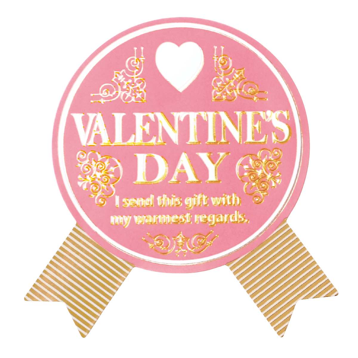 (11)リボン型 ピンクハート