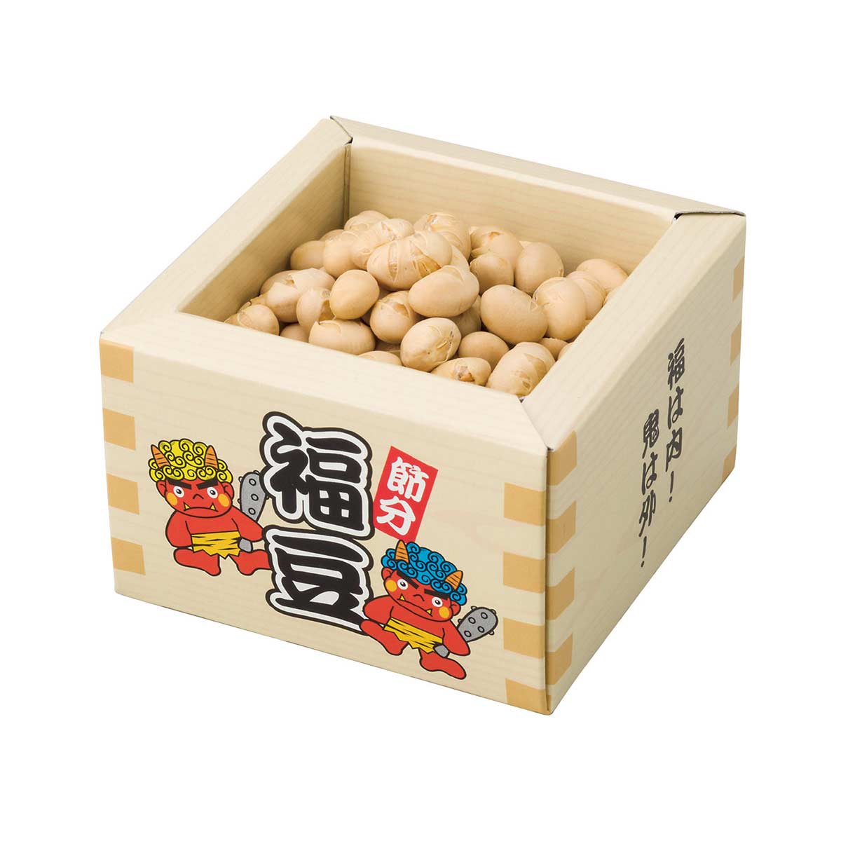 100個 節分福豆枡パック(ミニお面付き)