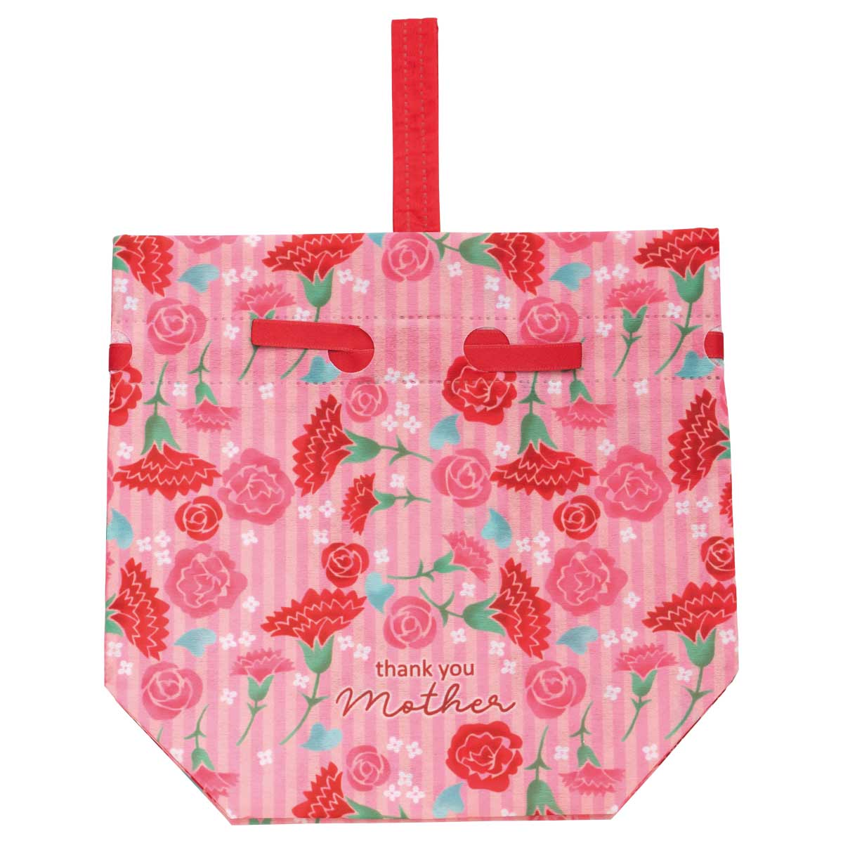 20枚 手提げ巾着 母の日カーネーション