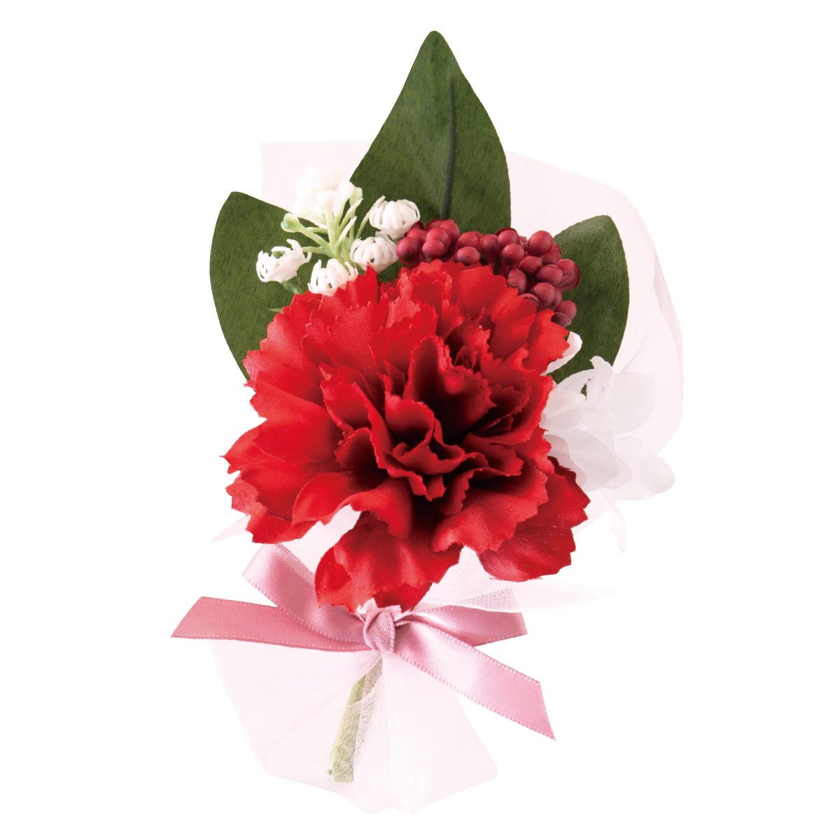 6個 造花ブーケ カーネーション