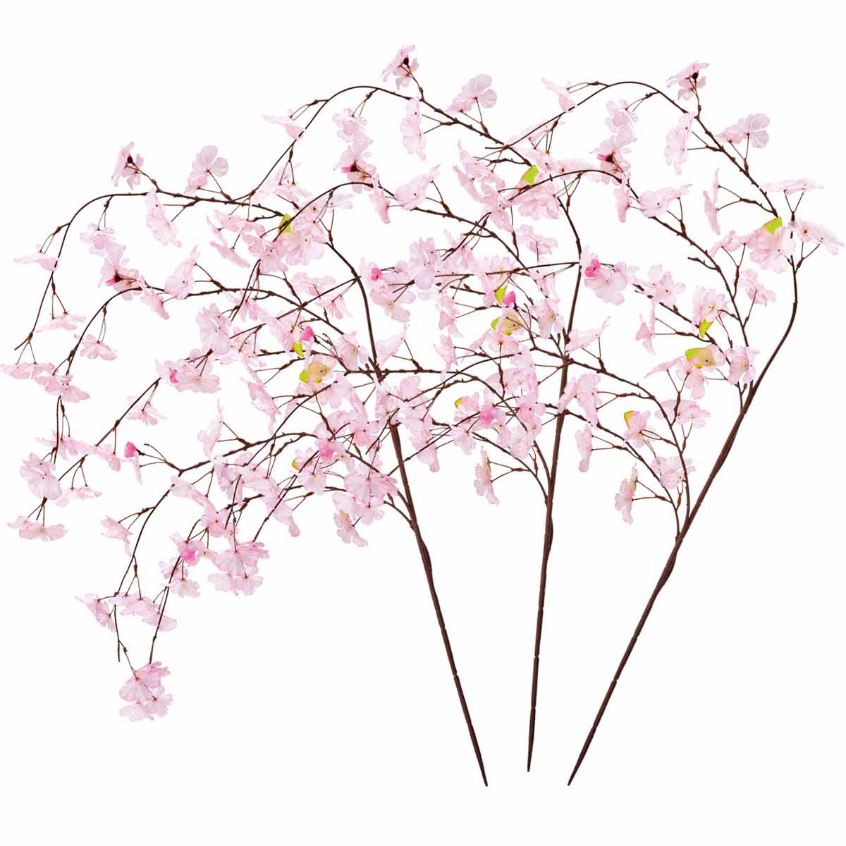 3本セット シダレ桜 127cm　(造花)