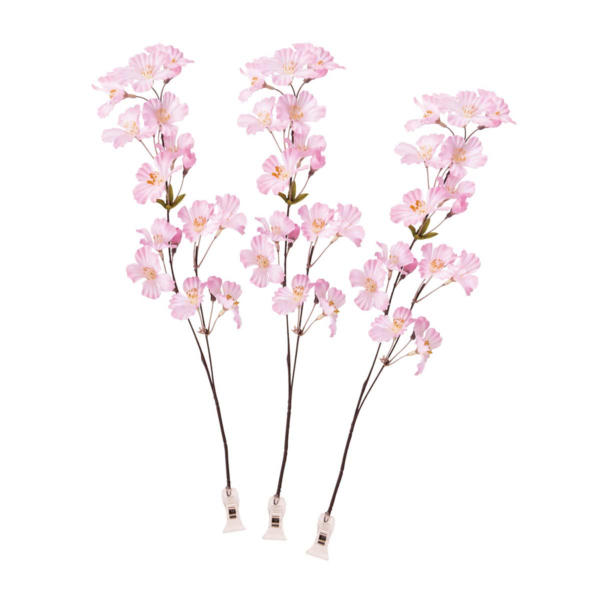 3個 桜クリップ セット47cm