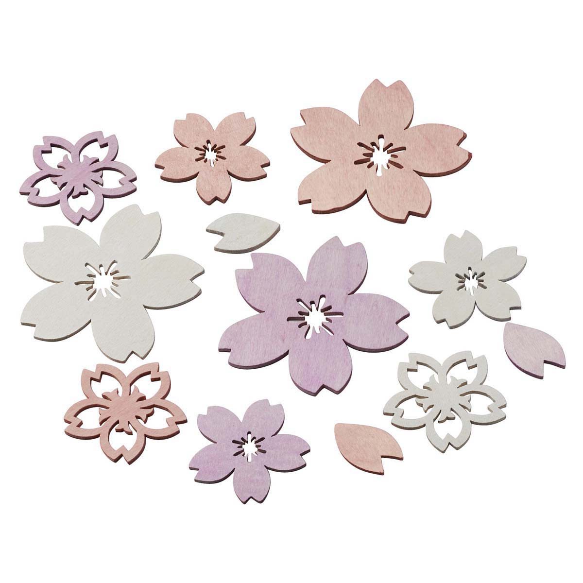 木製さくらピース12個セット