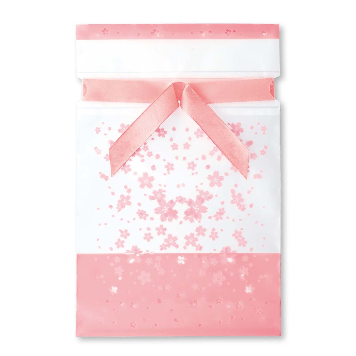 【20枚】 リボン付きギフトバッグ さくら