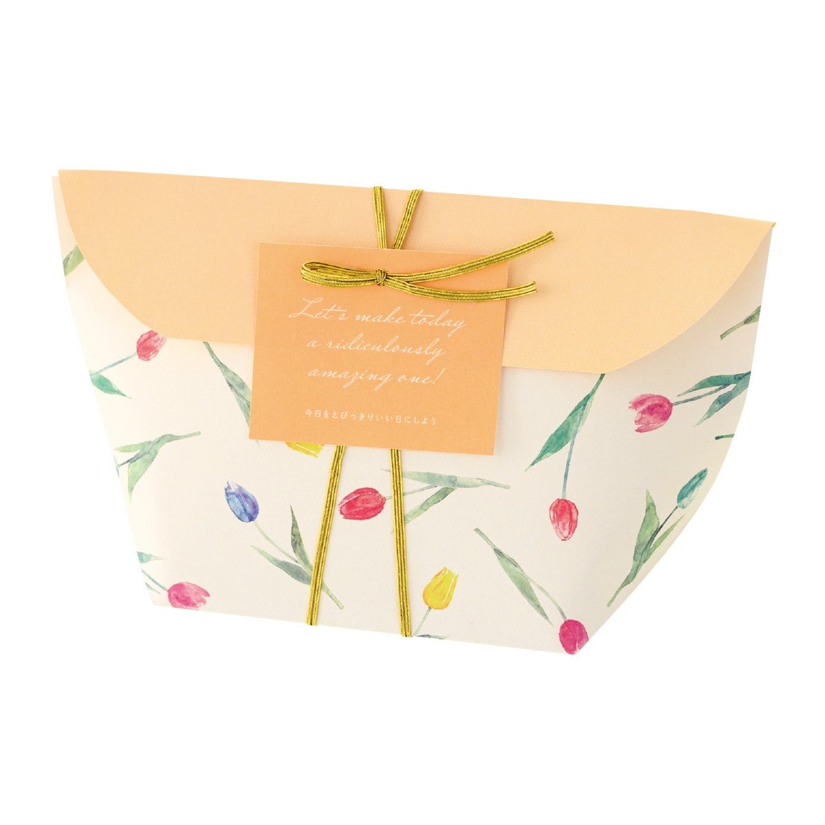 【20枚】舟形ペーパーバッグ チューリップ