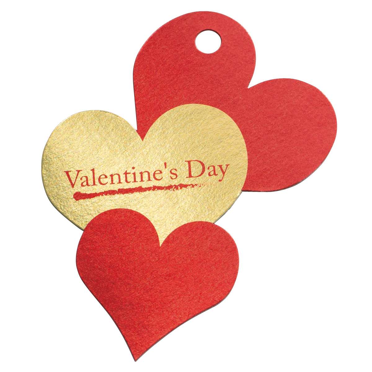 【50枚】 バレンタインデータグ 3連ハート