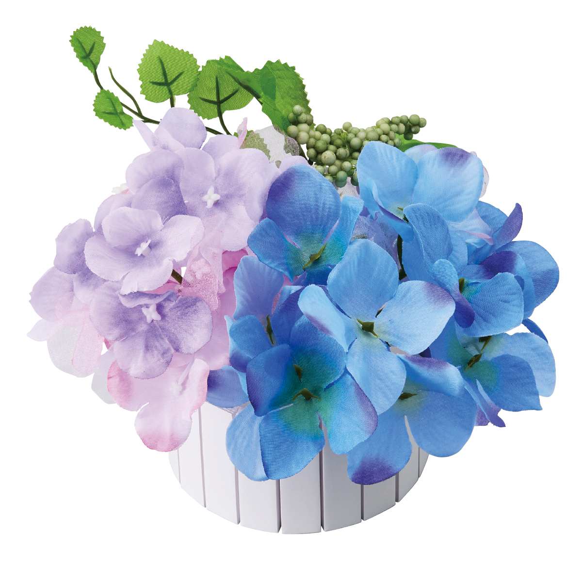 青あじさいアレンジ