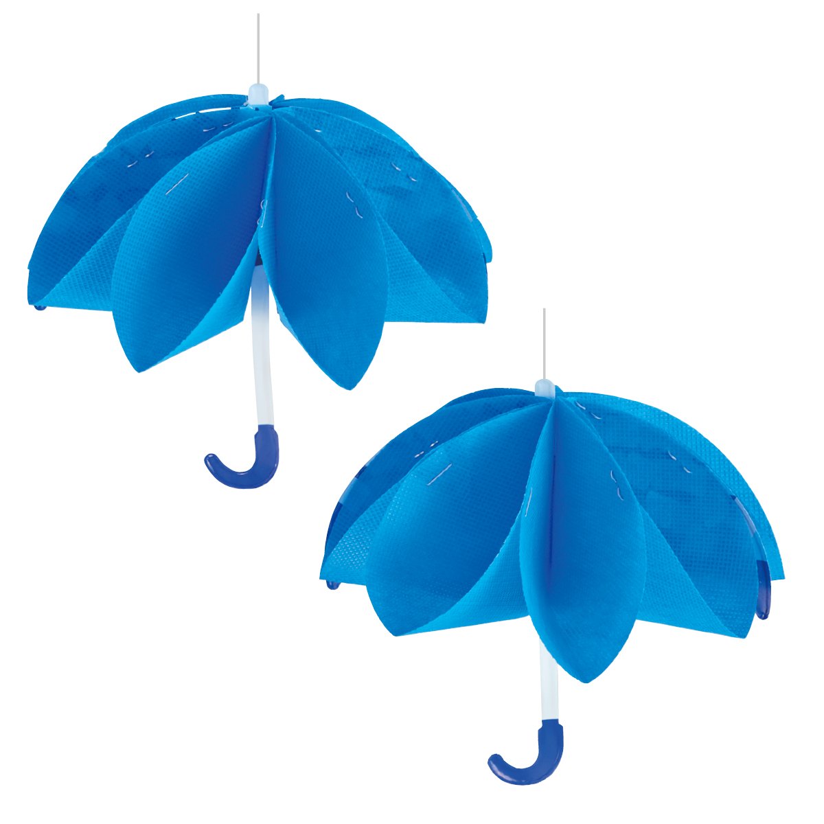 2個 ふんわり雨傘ハンギング