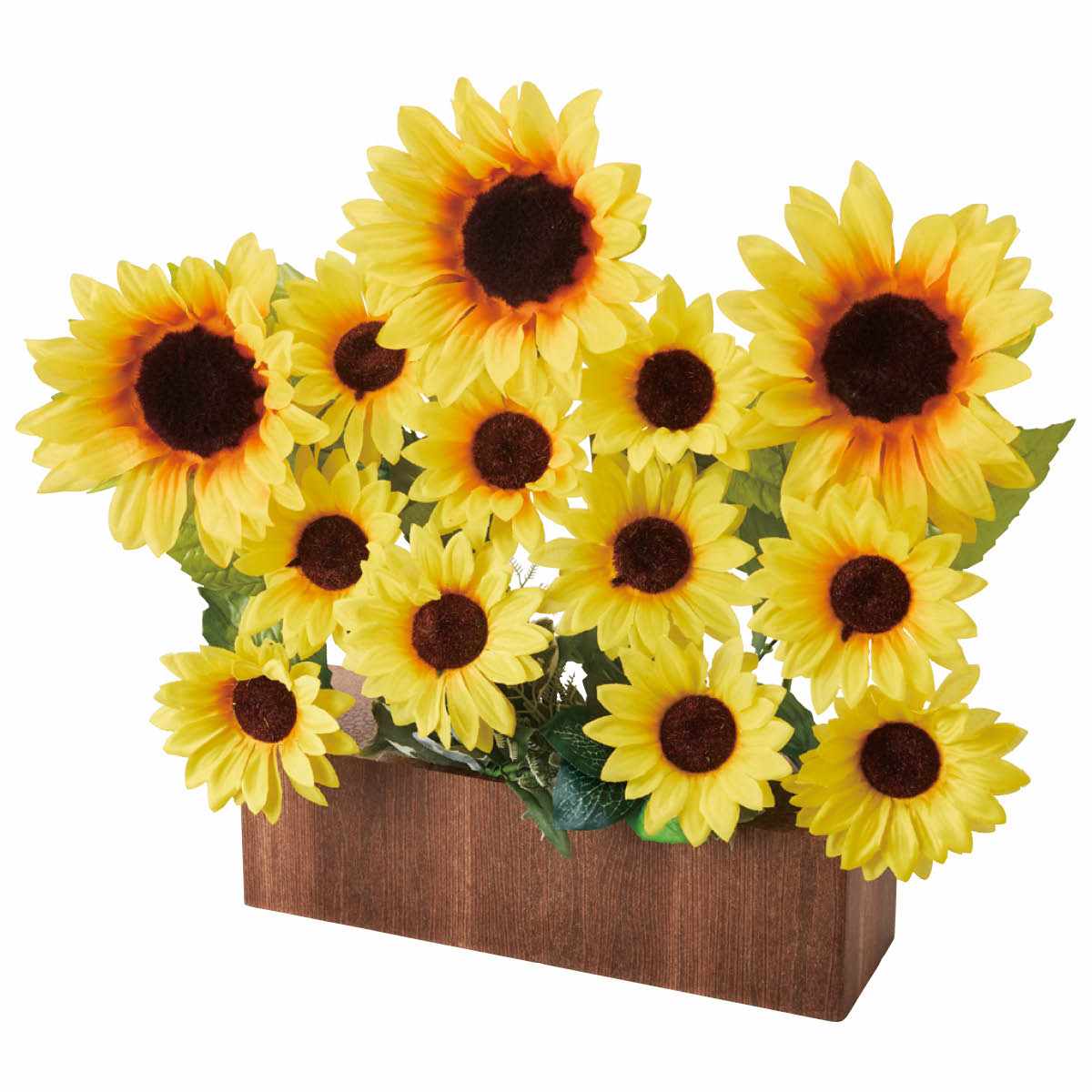 デラックスひまわり造花プランター
