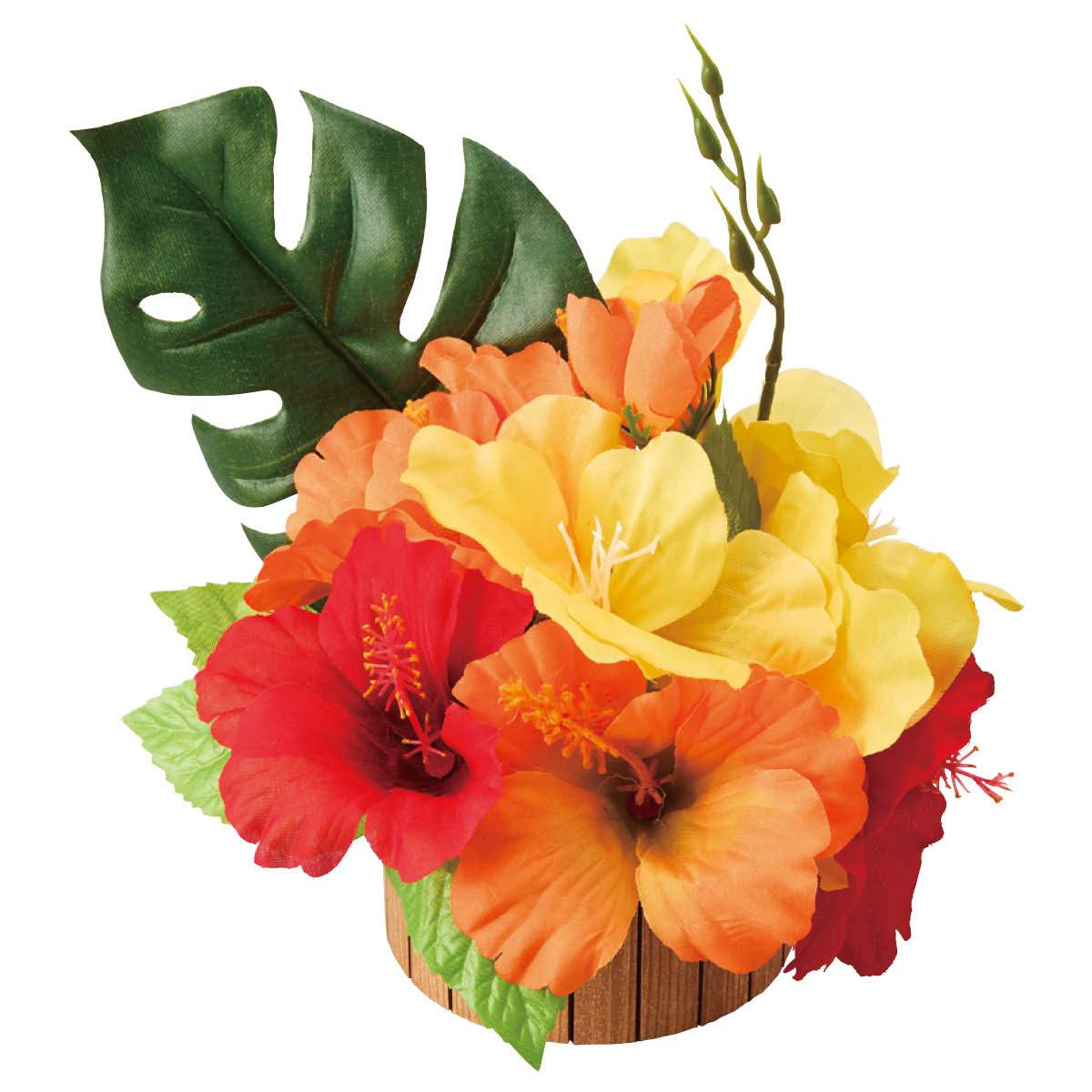 トロピカルハイビスカス造花アレンジ