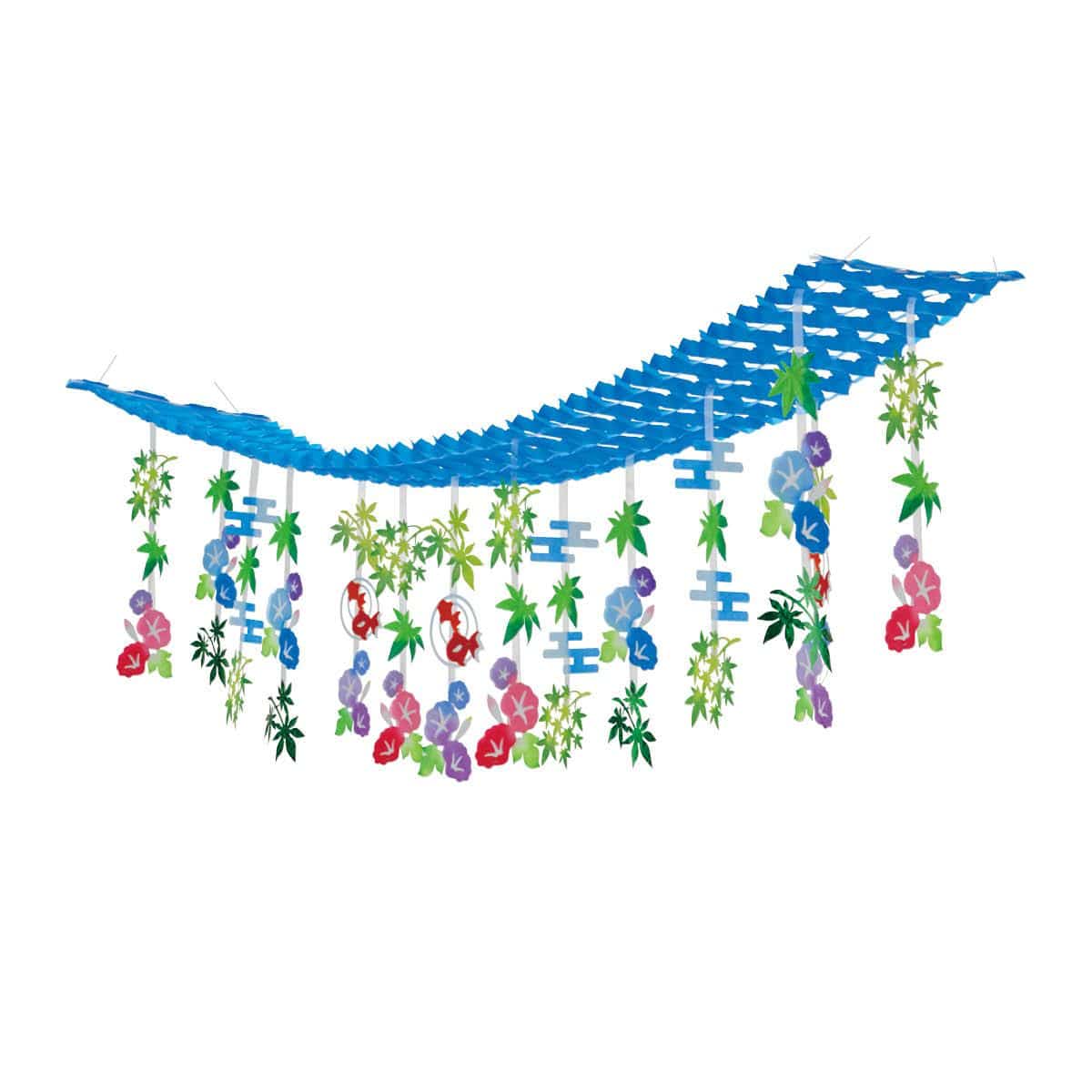 流雲朝顔プリーツハンガー