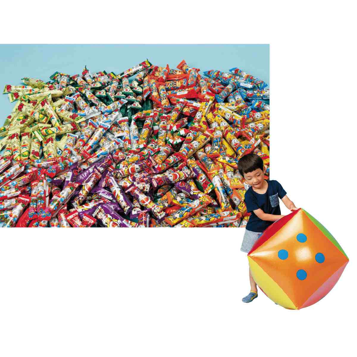 約100人用サイコロチャレンジ！うまい棒セット