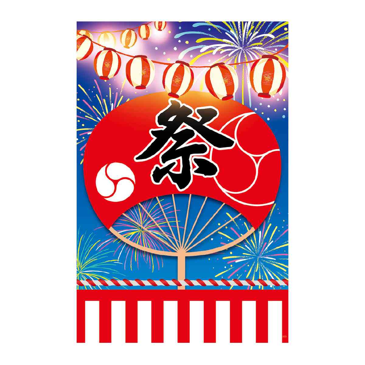 バックグラウンドシート 祭り 145×220cm