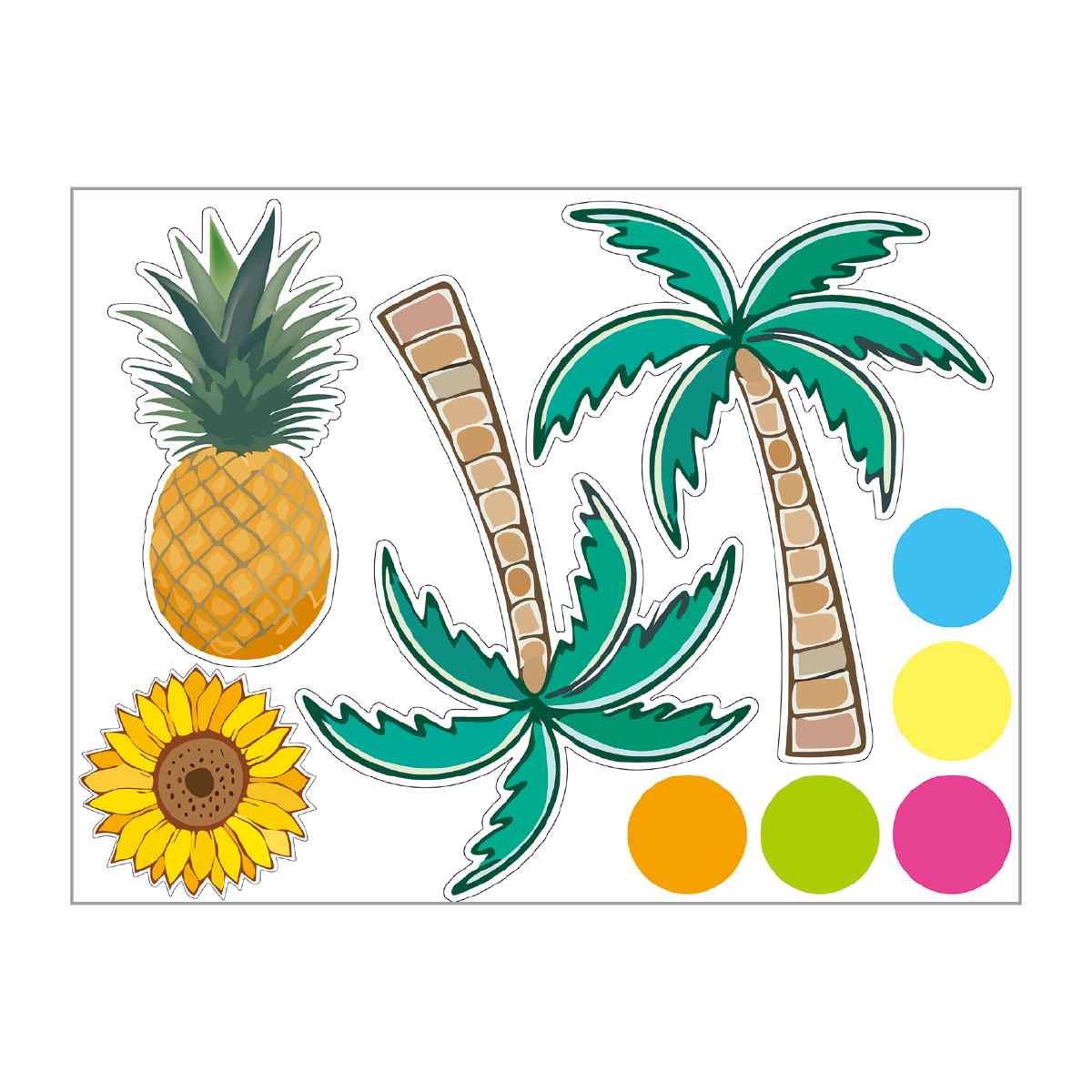 ウインドウシール ヤシの木