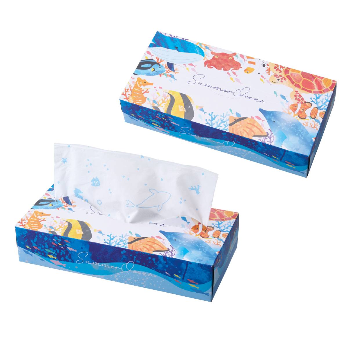 60個 サマーオーシャンペーパー ティッシュ