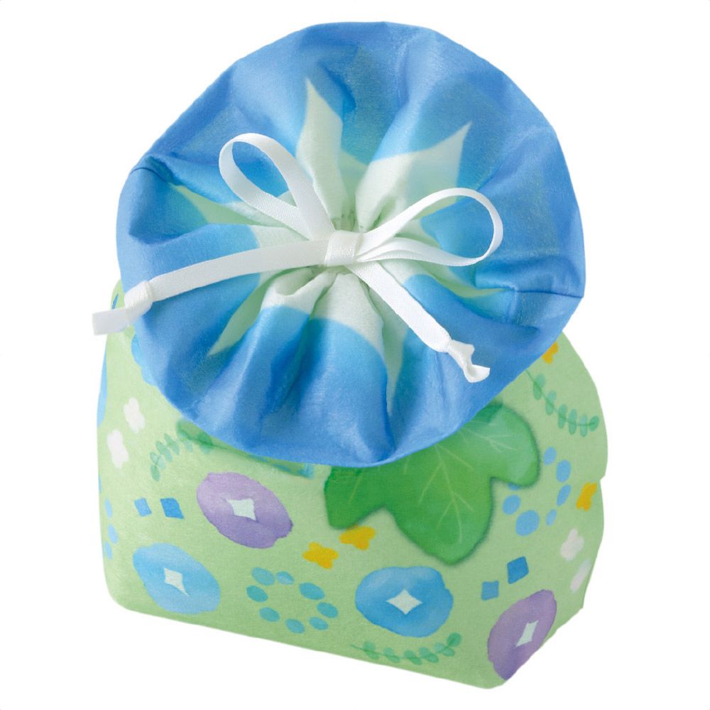 朝顔かすみ巾着バッグ