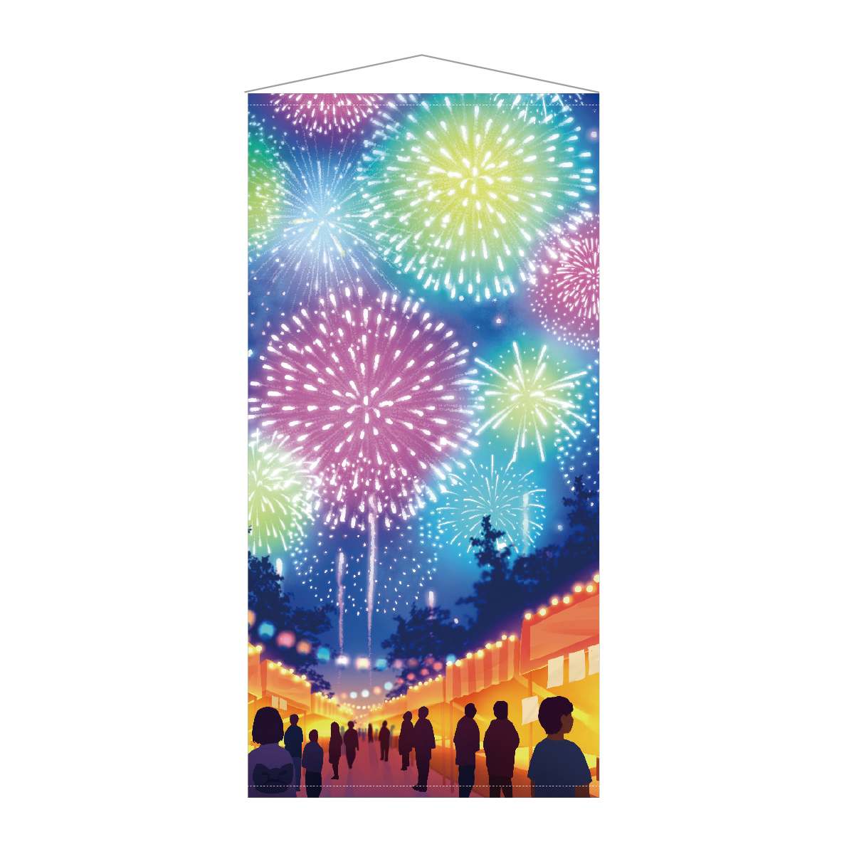 タペストリー 夏祭り