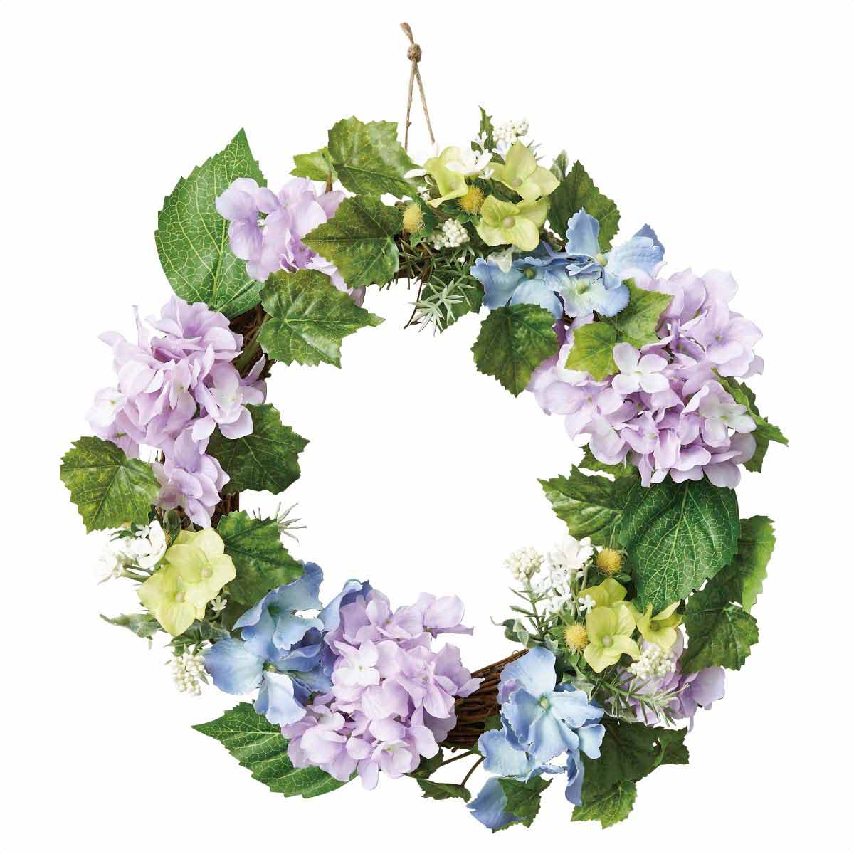 あじさい造花リース30cm