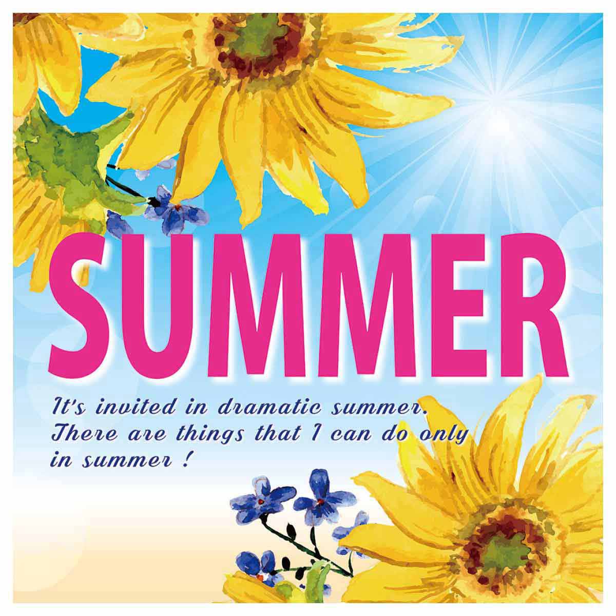 10枚 ひまわりサマー テーマポスター