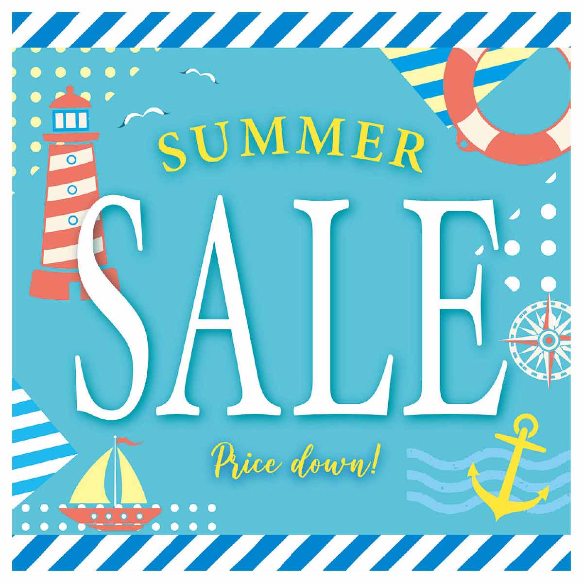10枚 マリンサマーセール テーマポスター