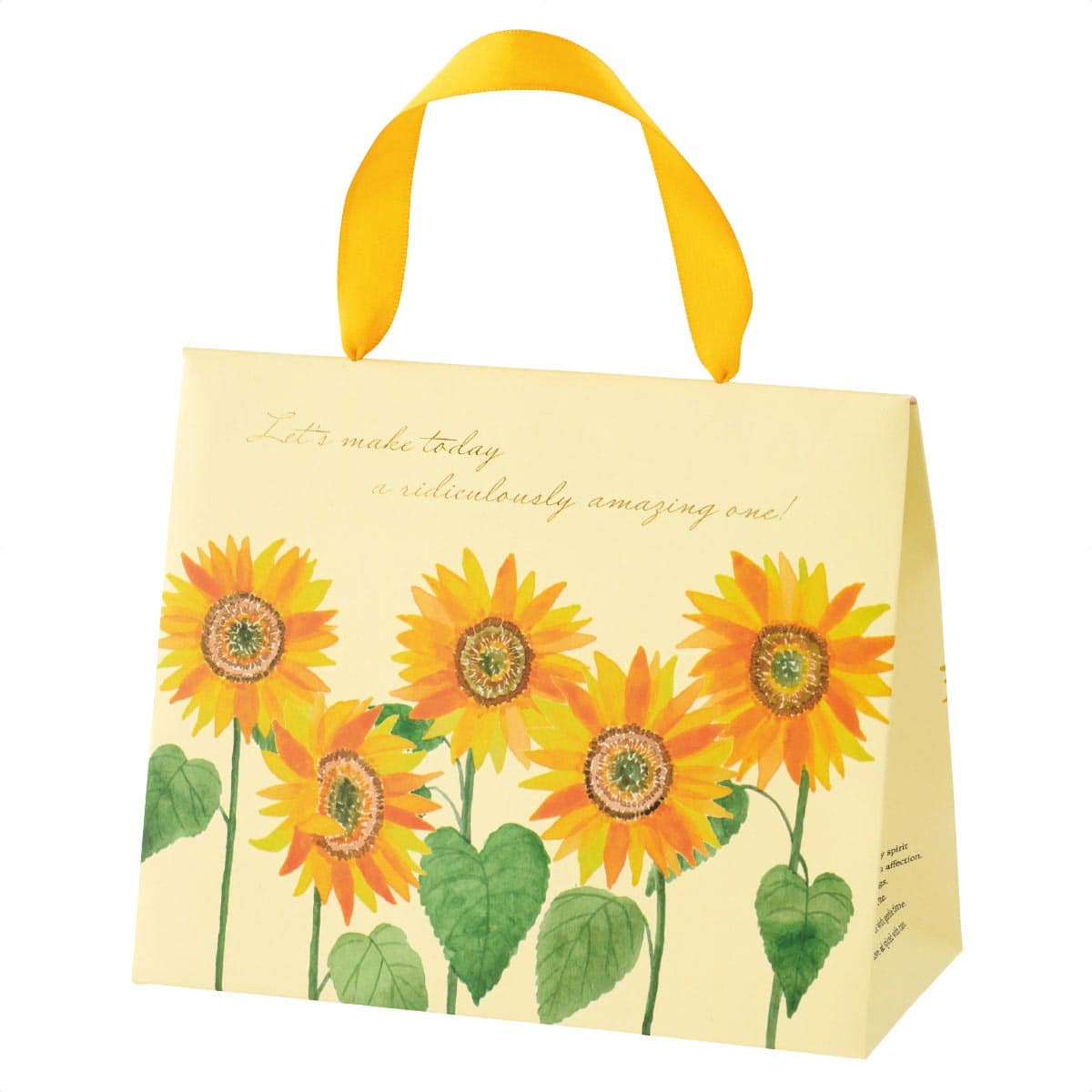 20枚 バッグ型ギフトボックス ひまわり
