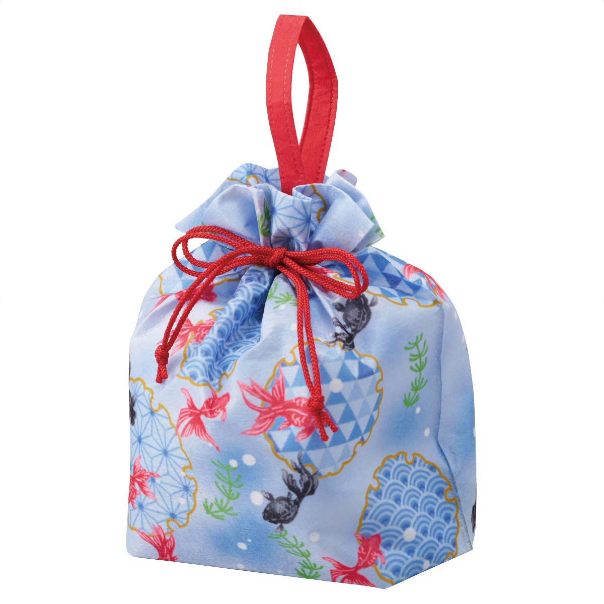 20枚 エーワン 手提げ巾着袋 六花 りっか 金魚柄