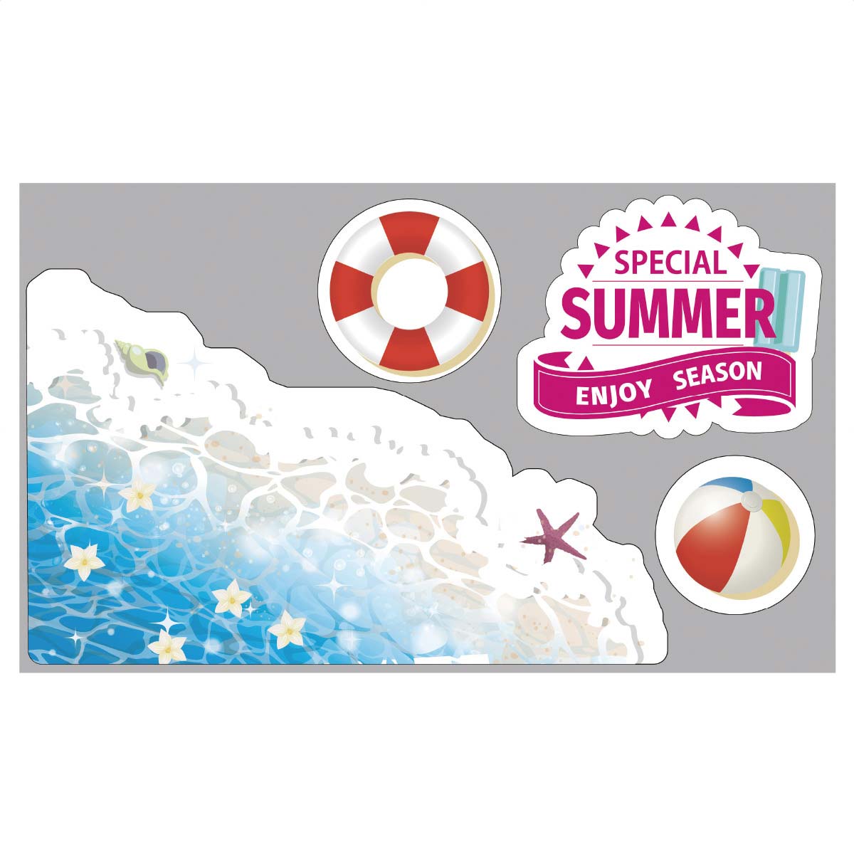 ウインドウステッカー 海面