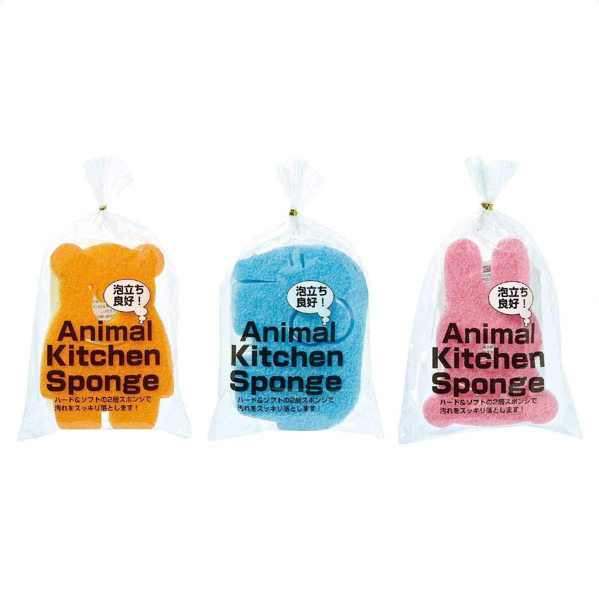 150個 アニマルキッチンスポンジ