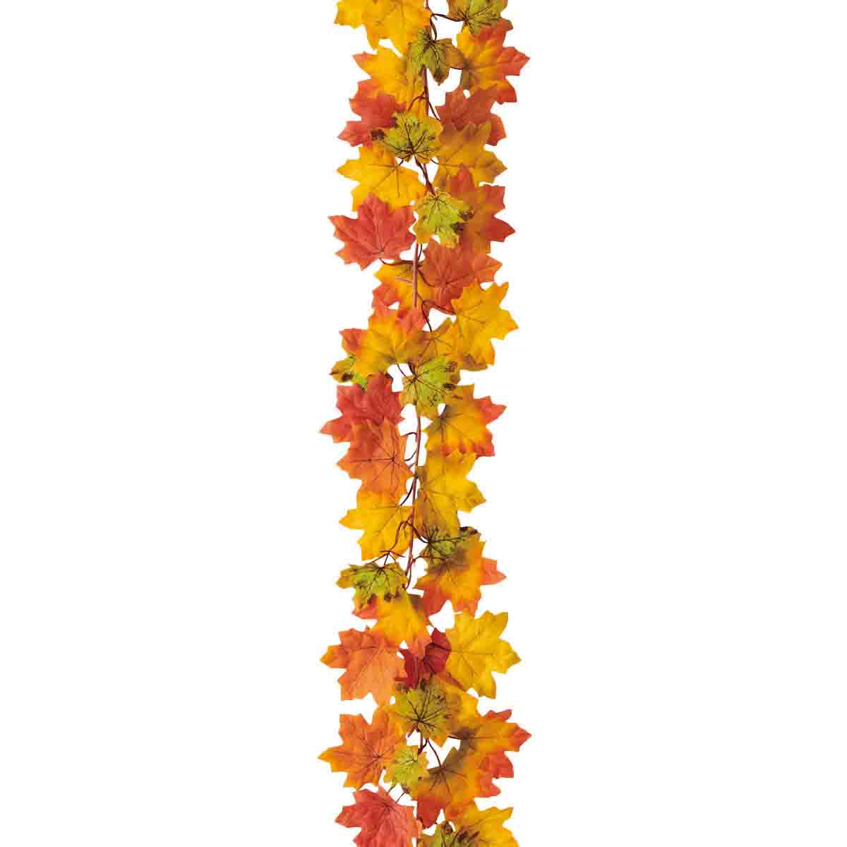 オータムミックス秋ガーランド 紅葉イエロー 175cm