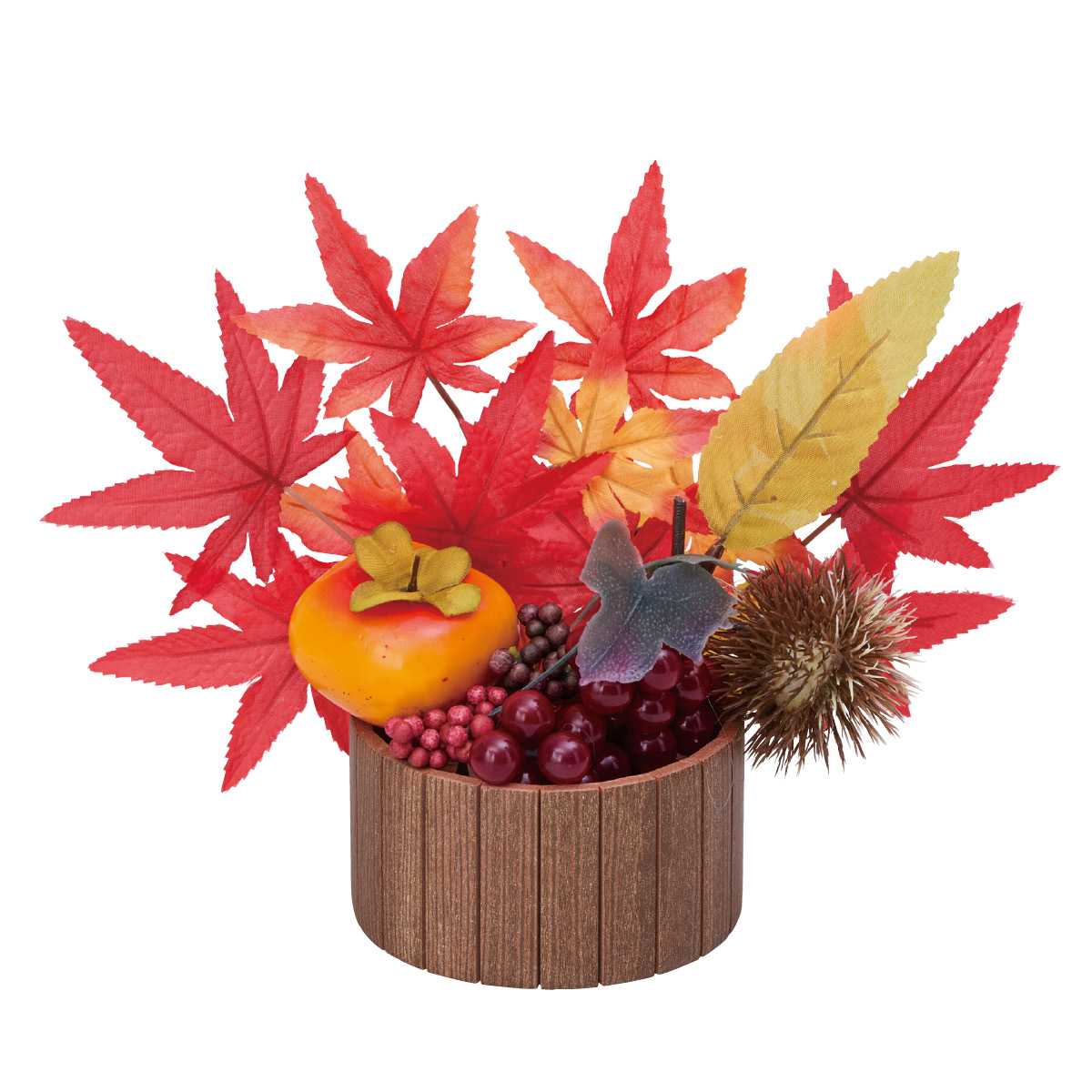 秋のくだもの盛りアレンジ（造花）