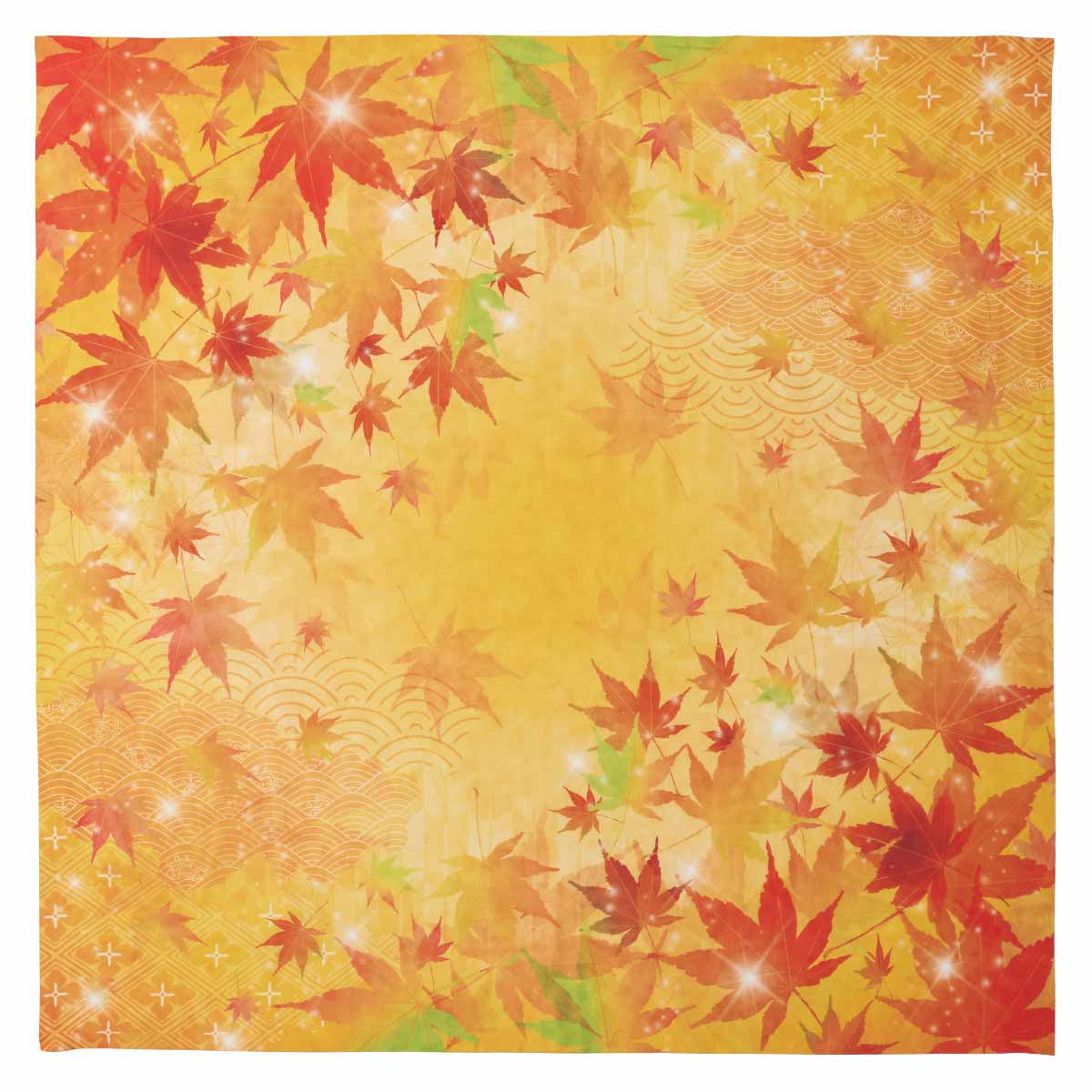 ディスプレイクロス 和風もみじ100x100cm