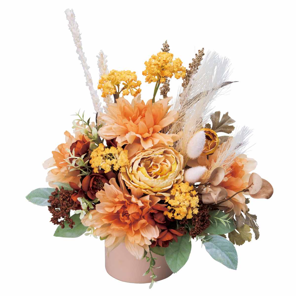 ペールオータムアレンジ幅30cm　(造花)